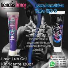 Gel Lubricante Love Sensitive Tubo 120 G